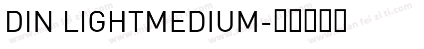 DIN LIGHTMEDIUM字体转换